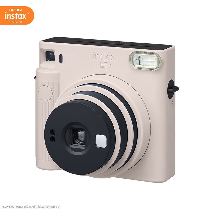 Fuji instax Polaroid SQUARE SQ1 one-time imaging camera square retro camera ocher orange package three