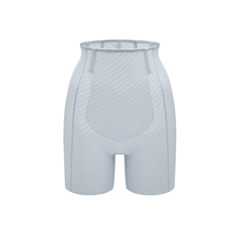 Maniform Zhongsu 7A Antibacterial Cotton Crotch High Waist Seamless Abdominal Control Pants Women's Powerful Butt Lift Shaping Body Shaping Pants Postpartum Waist Girdle Gray L (78) Suitable for 101-120 catties