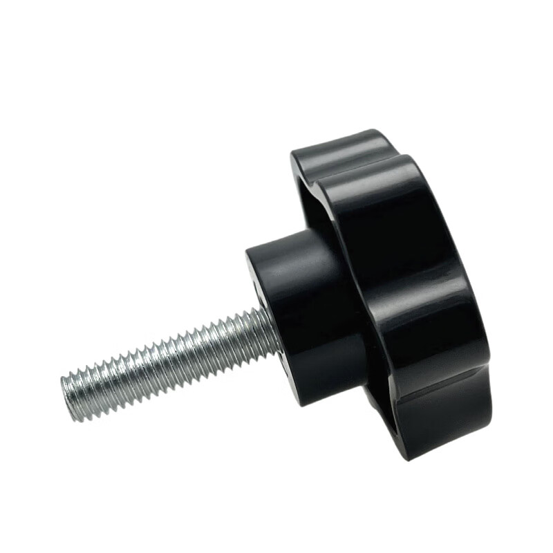 He Jiagong hexagonal plum blossom hand-turned star-shaped plastic handle glue head adjustable large handle knob M8M10M12 M8X16-48 head diameter