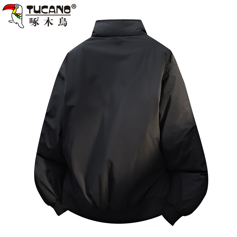 Woodpecker (TUCANO) jacket men's winter thickened cotton loose stand-up collar cotton casual jacket warm bread coat men's military green XL