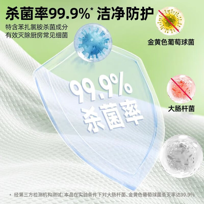 Enlarged and thickened Maoyue kitchen wipes to remove oil and stains, wet wipes, large pack of range hood lazy rags, affordable, 1 layer, 80 puffs * 1 pack, special for kitchen, powerful decontamination