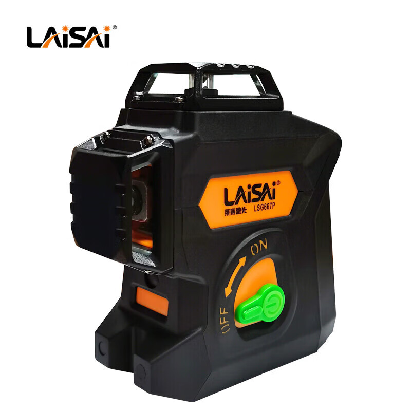 Laser level meter strong light thin line green light 12-line wall-mounted meter LSG667P high-precision outdoor measuring instrument green light 12-line factory standard