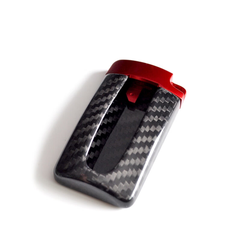 Carbon fiber key case QX50 Q50L Q60 Sylphy Teana Qijun special key case modified red_black carbon fiber_bright_