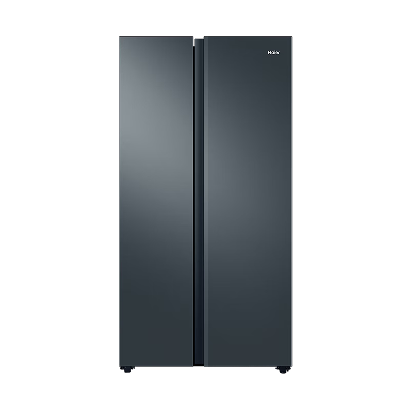 Haier refrigerator 616 liters double-door air-cooled first-level dual-frequency large freezer area energy-saving low-noise surround air supply household large-capacity refrigerator 616WGHSSEDC9 black gold purification