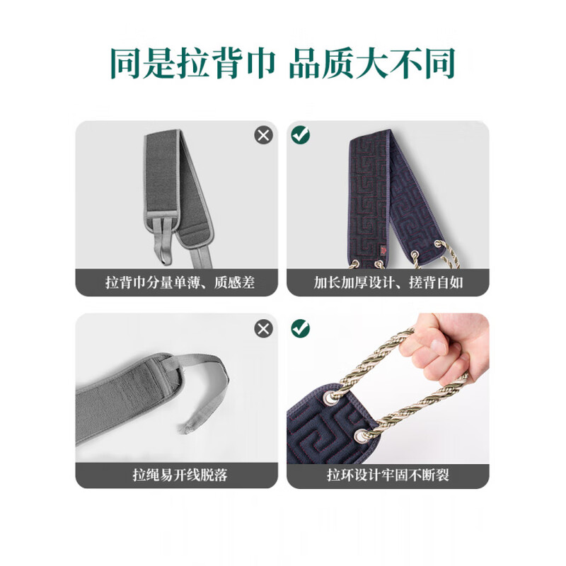 Fat Donglai's same style bath towel for men, strong mud rub bath towel artifact, household coarse sand long strip to wipe the back, black 1 pack, widened and thickened, thick and fine double sand