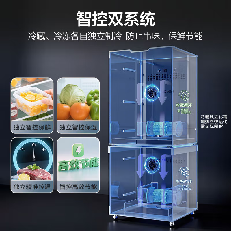 Haier Xiaohonghua 548L Cross Door Refrigerator Intelligent Control Dual System Full Space Purification Three-speed Variable Temperature AI Energy Saving BCD-548WGHTDC9FSU1 National Subsidy 15% 548L Cross-Grey | Dual System | EPP Ultra-Clean