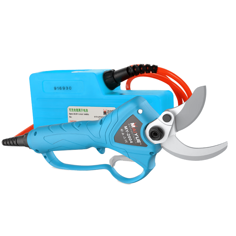Maiyue Electric Scissors Fruit Tree Rechargeable Garden Pruning Shears Fruit Pruning Branches Home Gardening Electric Scissors Lithium Battery Wireless 4.0 cm Complete Machine_+1 Battery__Work