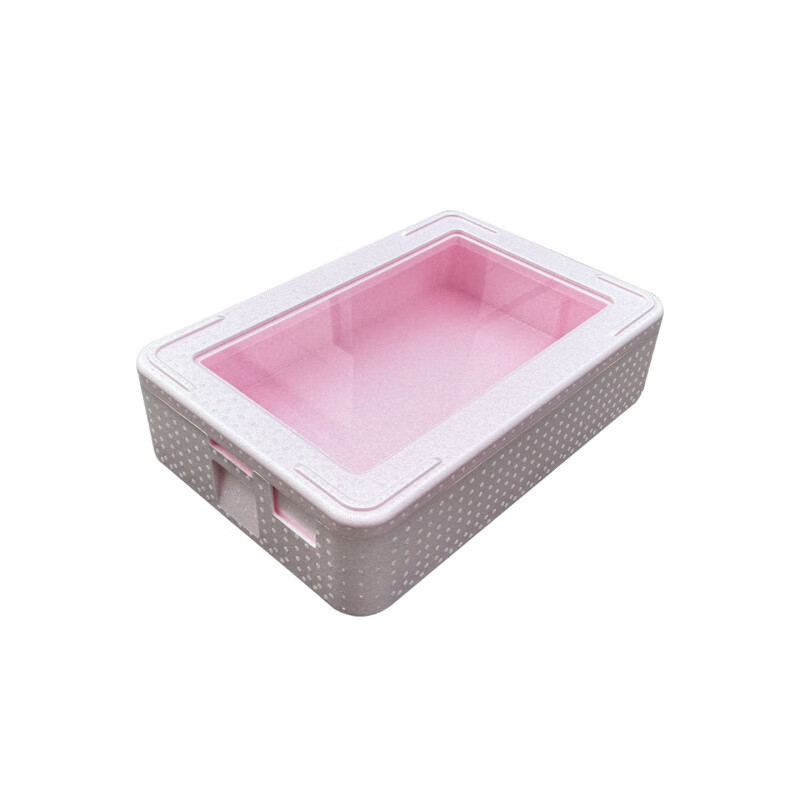 Stall epp insulated box commercial multi-layer transparent cover foam box dessert refrigerated food preservation box blue 30L bare box transparent cover transparent cover insulated box