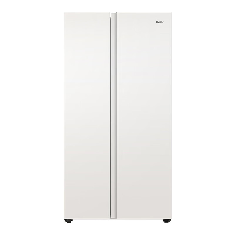 Haier refrigerator 620 liter double door super large capacity first-class energy efficiency dual frequency conversion air-cooled frost-free dual cycle household side-by-side refrigerator 20% subsidy for trade-in appliances white丨black gold purification +90 hover