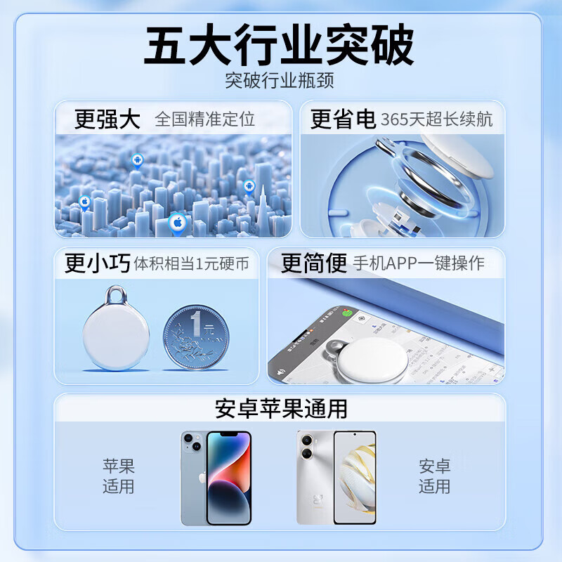 Green magnetic children's and elderly locator anti-lost tracker gps no need to charge micro anti-lost bracelet super long standby tag