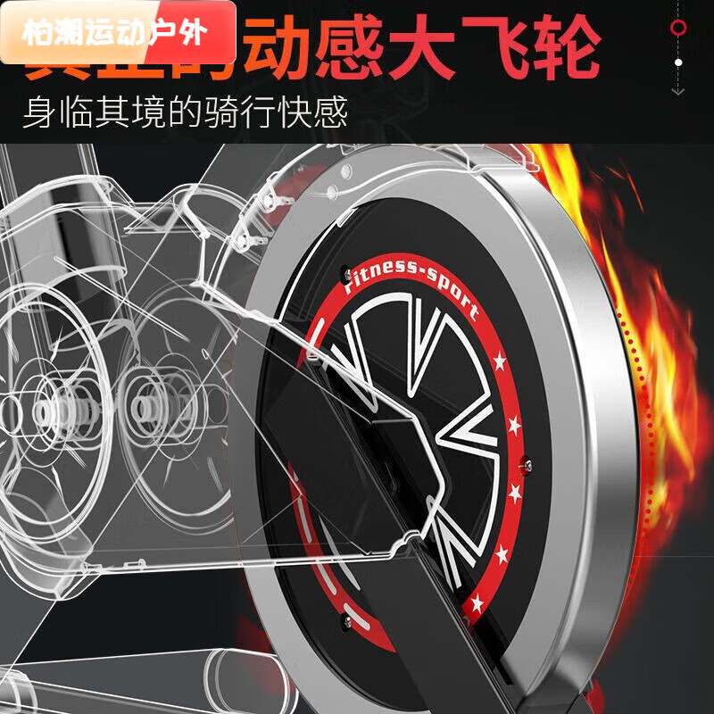 Baichao spinning bicycle home indoor bicycle gym special sports equipment pedal small exercise magnetically controlled smart APP white