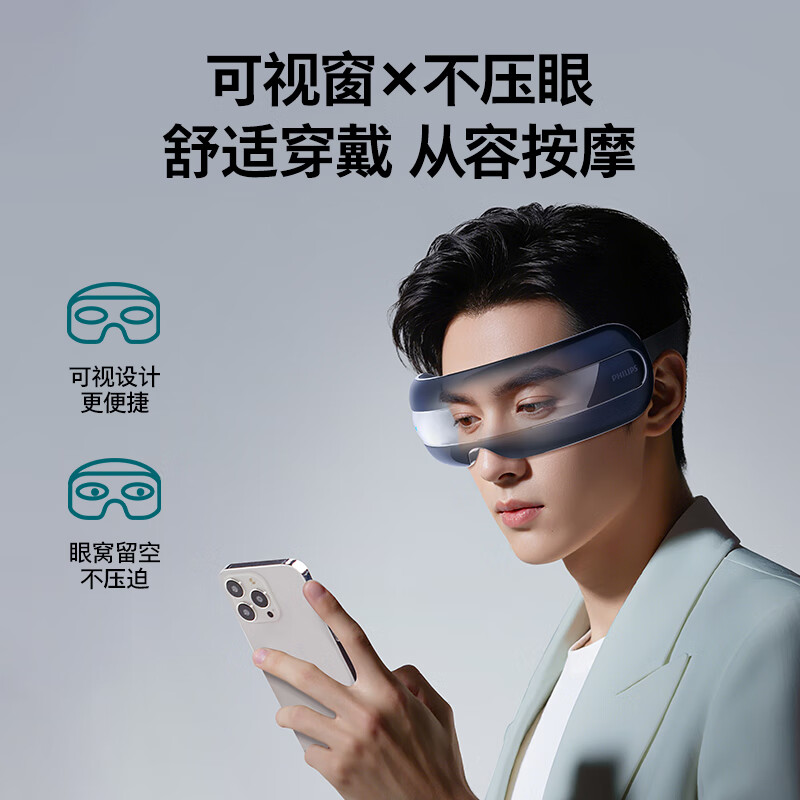 Philips (PHILIPS) eye massager massager massage eye mask eye protection device massage hot compress microcurrent massage 7202E birthday and new year gifts high-end annual party gifts