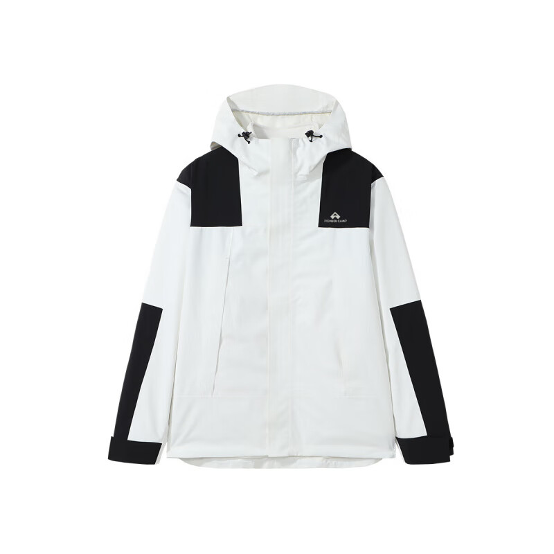 Pathfinder Outdoor Sports Jacket Men's Spring and Autumn Windproof and Waterproof Hard Shell Mountaineering Suit Mountaineering Travel Jacket Breathable and Wear-Resistant Women's White - Single Flush No Liner L