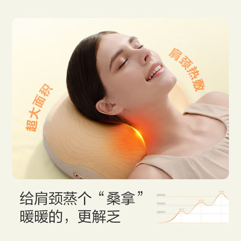 SKG Smart Massage Pillow Hot Compress Unclog Pillow Cervical Massager Shoulder and Neck Massager Neck Kneading Waist Rest Full Body Massager New Year’s Birthday Gift for Boyfriend and Girlfriend New Product Launched 8511 Dual-purpose Charger and Plug-in - Quicksand Texture