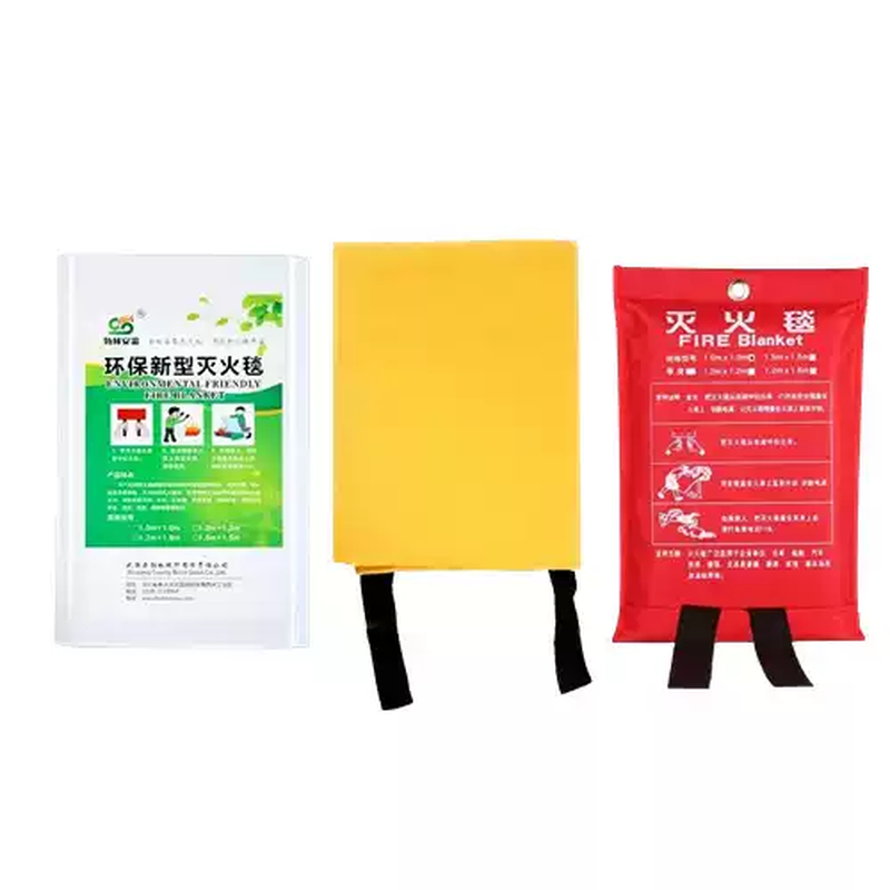 Fire blanket, home kitchen, commercial fire certification, national standard fireproof fiberglass silicone cloak, escape fire blanket, 1m*1m boxed thickened version