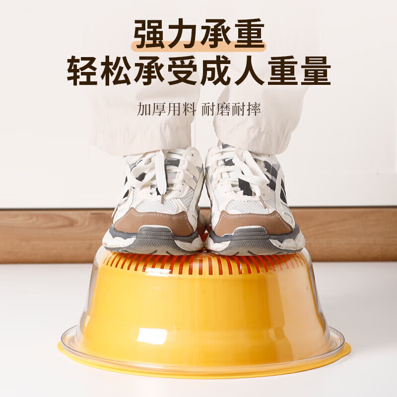 OEMG German quality double-layered sink drain basket eight-piece set kitchen living room home fruit plate simple plastic Tao milk white-small, medium and large double-layer drain basket