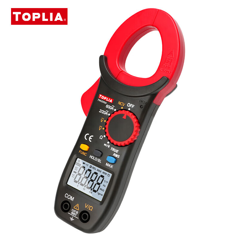 Toplia (TOPLIA) Unilid produces AC and DC clamp meters, digital ammeters, high-precision current clamp meters, multi-function multimeters TM200A digital clamp meters