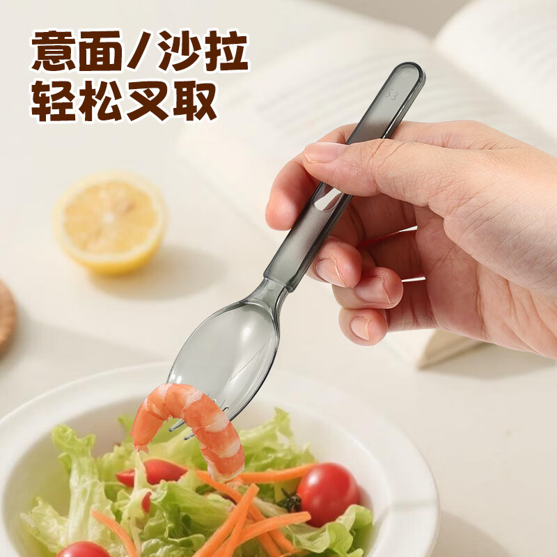 MAXCOOK disposable forks and spoons individually packaged 50 pieces thickened plastic Western tableware set MCPJ6898