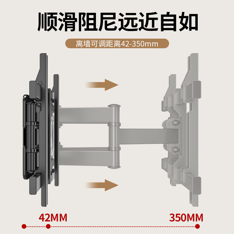 Jinying TV Telescopic Mount (40-80 inches) TV Bracket Wall Mounted Universal Telescopic Rotating TV Stand Xiaomi Hisense TCL Thunderbird Samsung Sony TV Stand