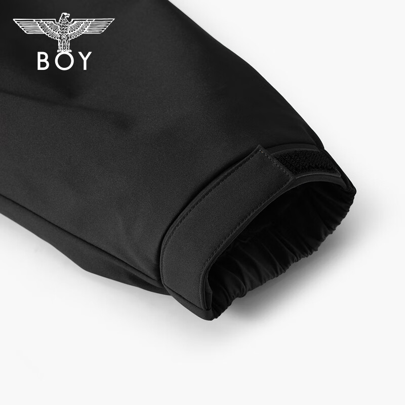 BOY LONDON Men's Jacket Spring and Autumn Three-in-One Polar Fleece Functional Wind Hooded Jacket Women's Top N23082 Black M