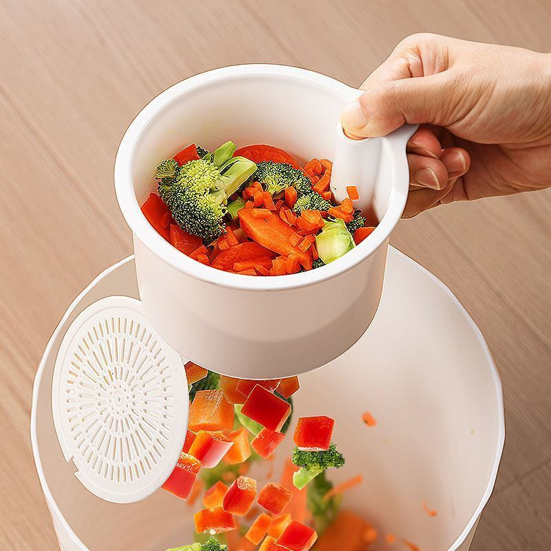 MIEHONE hangable sink drain basket faucet storage filter rack kitchen separation food residue filter basket universal kitchen green #thick material hanging frame +