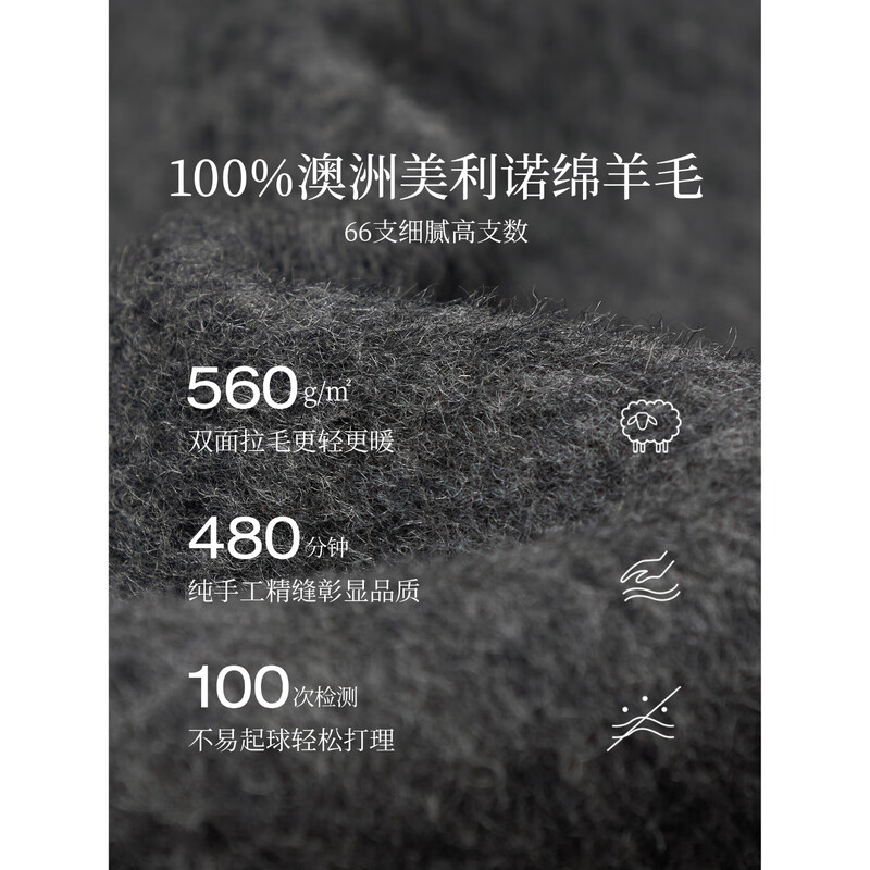 INMAN 2025 Winter Women's New Sheep Wool Double-sided Wool Coat Women's Maillard Reversed Style Long Coat Top Dark Gray M 163-167cm/111-120 Jin