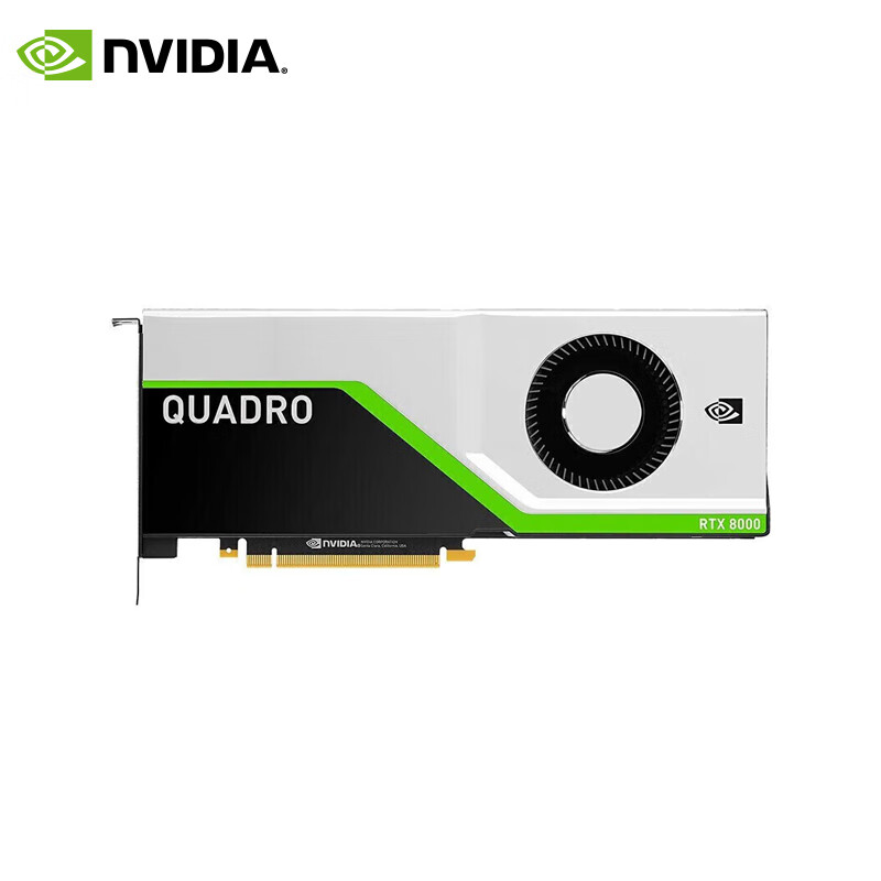 NVIDIA RTX 8000 48GB GDDR6 professional computing card Turing architecture/4608 CUDA core/576 Tensor Core/72 RT Core industrial packaging