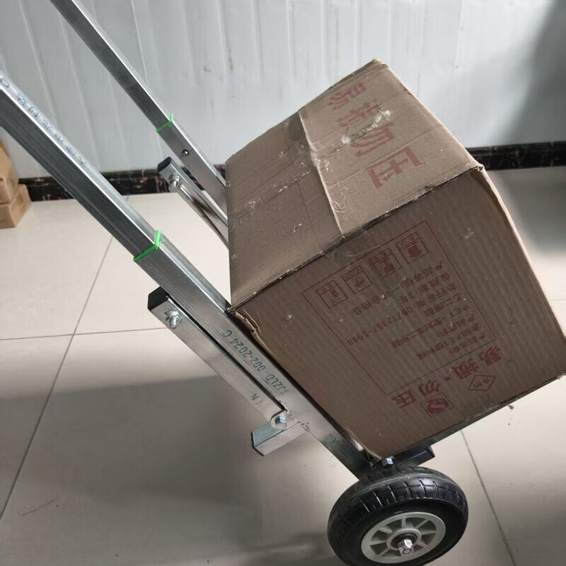 Runhuanian cart self-leveling and thickening new glue paint bucket pulling cement and dumping garbage household water dumping site multi-functional trolley double pole telescopic folding dual-purpose push-pull cart 8-inch heavy-duty silent wheel