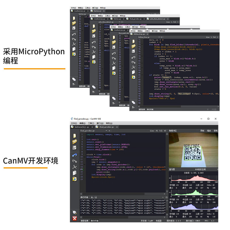 Yabo Intelligent K210 visual recognition module CanMV sensor AI artificial intelligence robot camera Python