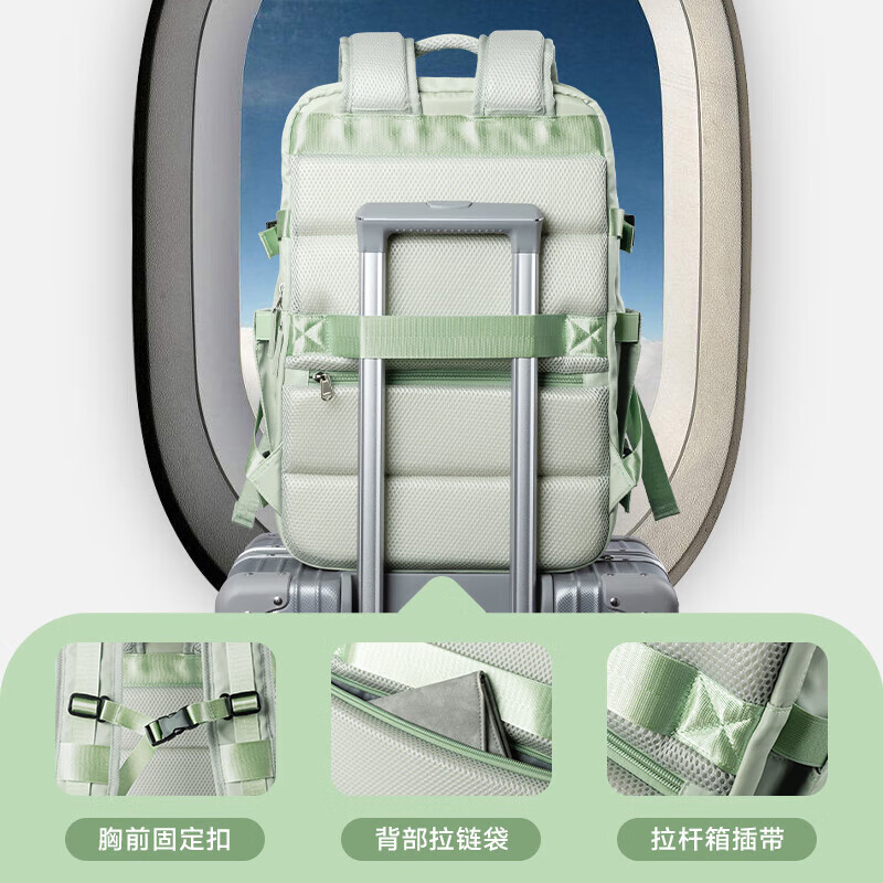 Brahma Travel Backpack Women's Boarding Travel Luggage Bag Short-distance Travel Backpack Women's Large Capacity Computer School Bag