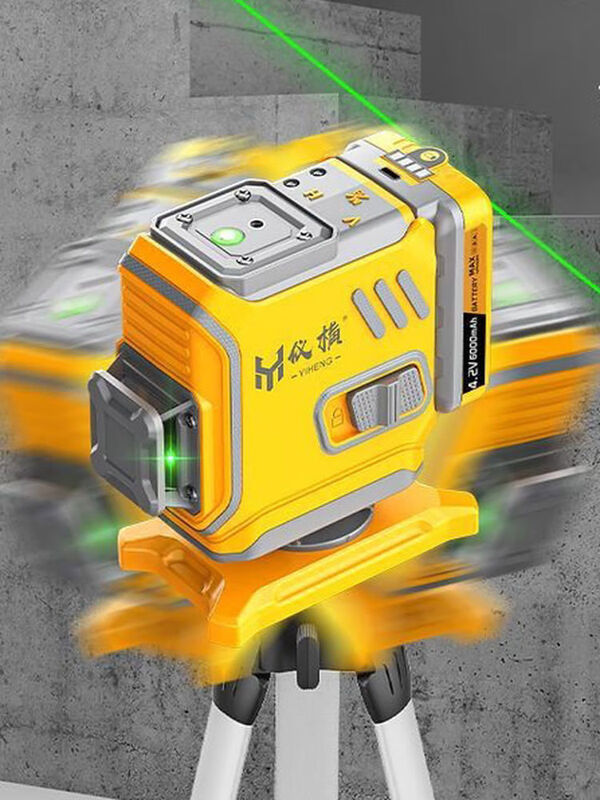 Strong light level meter green light 12-line high-precision laser wall-mounted automatic leveling during the day 915 ultra-bright L2 line green light wall-mounted meter