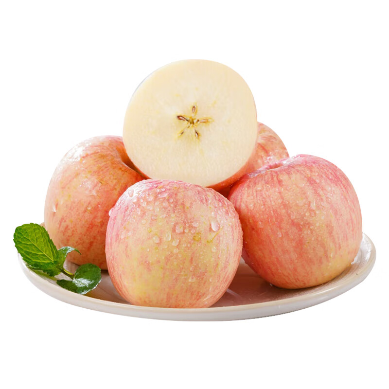 Jingxiansheng Lingbao Fuji Apple, net weight 4.5kg, single fruit 80mm+, fresh fruit, straight from the source