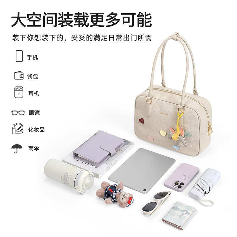 The9 Laptop Bag Large Capacity Shoulder Bag Ladies Pain Bag Tote Bag Tablet Storage Bag Student Class Tuition Bag