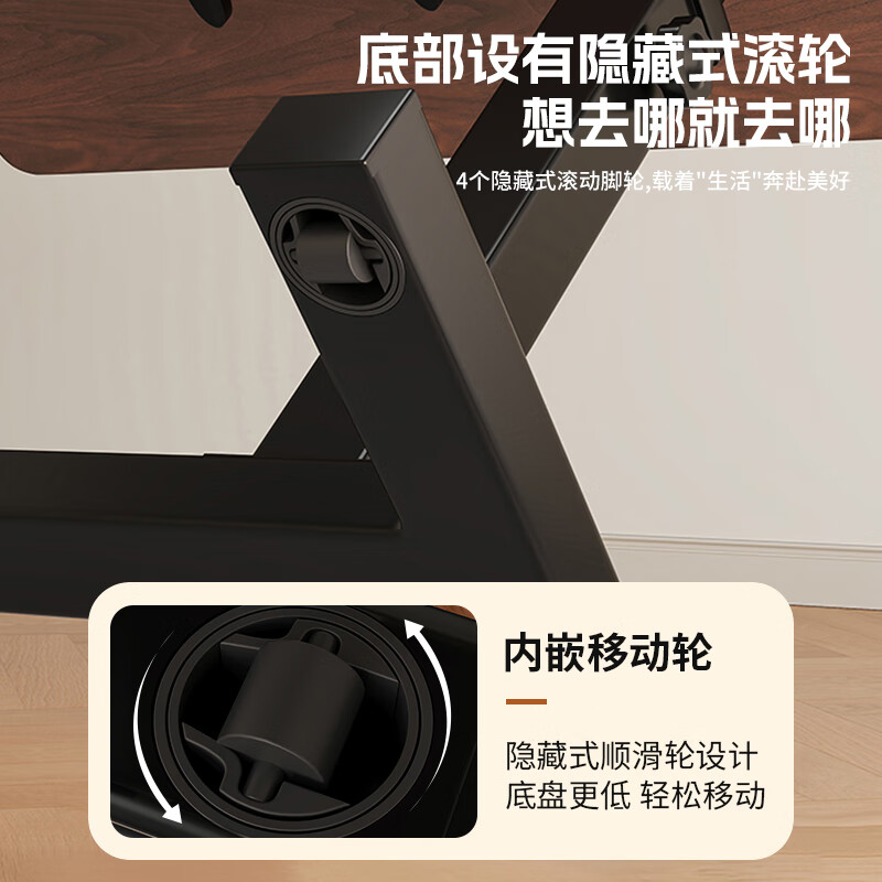 Quanpinwu lifting bedside table computer table removable foldable desk home bedroom study table writing table living room sofa