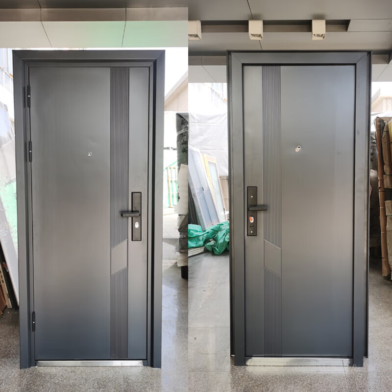 Qiaobolai steel door rental door small size security door custom engineering door entrance door entrance door iron door single door mother-in-law small size 1.7*0.86 outsourcing standard size 2.050.96 outsourcing outer left/outer right/inner