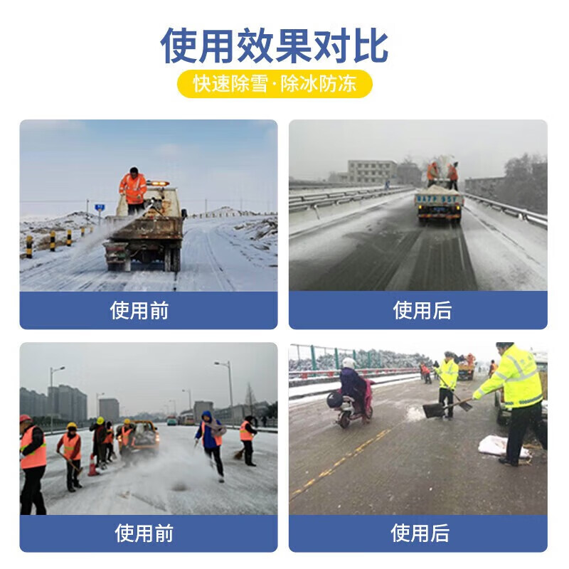 Mandelai environmentally friendly snow melting agent, snow removal agent, highway highway, residential area, airport road, factory ice and snow removal antifreeze