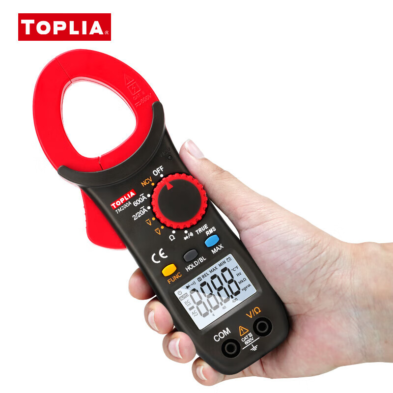 Toplia (TOPLIA) Unilid produces AC and DC clamp meters, digital ammeters, high-precision current clamp meters, multi-function multimeters TM200A digital clamp meters