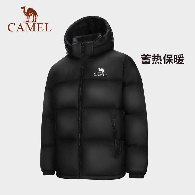 Camel (CAMEL) women's short down jacket winter new versatile warm thickened rhombus down jacket bread coat