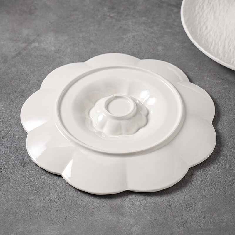 Dinner General Dumpling Plate with Vinegar Plate Ceramic Household Dip Plate Divided Dinner Plate Snacks French Fries Sushi Breakfast Plate Platter