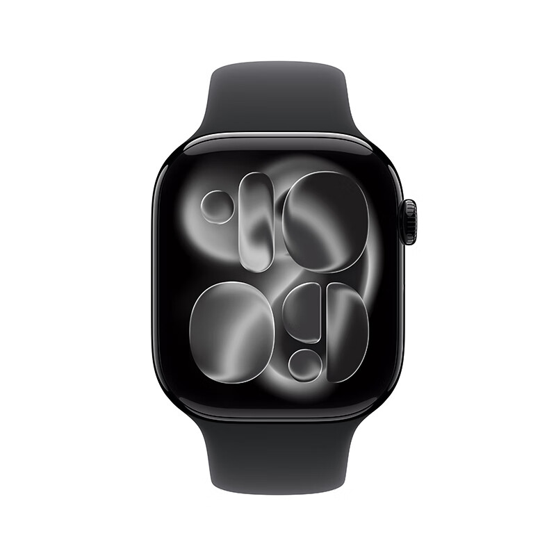 99% new Apple Watch second-hand GPS model S11+46mm bright black aluminum case+M/L medium and large black strap AppleWatch/iWatch student bracelet
