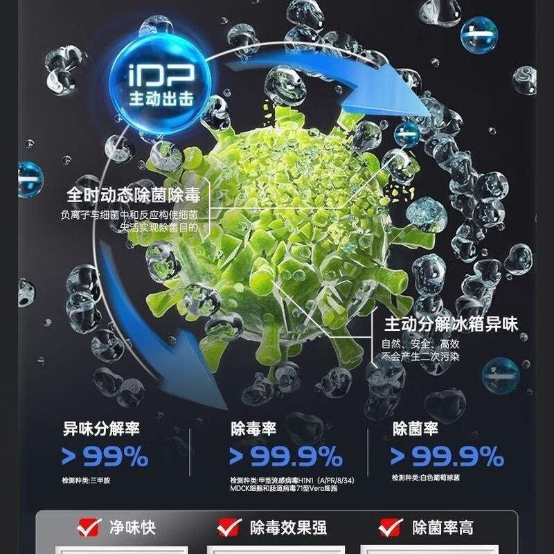 Rongsheng refrigerator BCD-526WD1MPA French independent dual system IDP active sterilization first level energy efficiency and energy saving