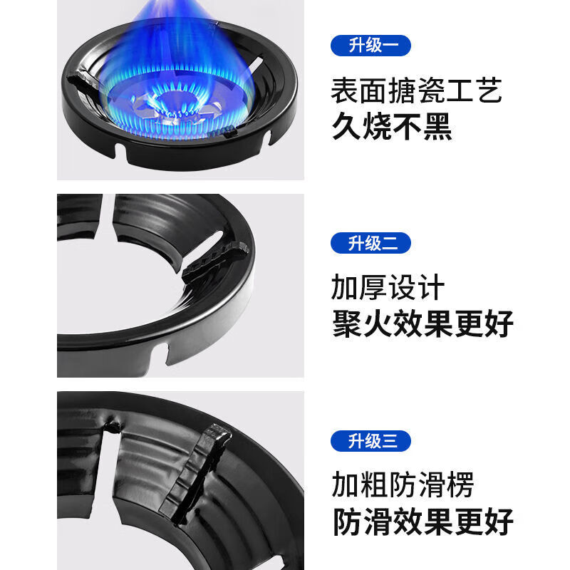 Universal gas stove fire-concentrating windshield, household gas stove stand support, energy-saving ring, universal anti-slip windshield bracket sub-accessories, upgraded four-claw universal/anti-slip/anti-rust/high temperature resistance