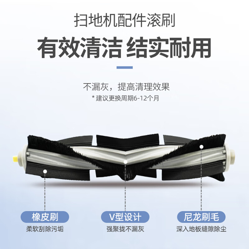 Nail Air is suitable for all Ecovacs sweeping robot X1/T10 accessories. 1 roller brush + 6 side brushes + 6 mops + 3 filters + 6 dust bags + 1L cleaning fluid