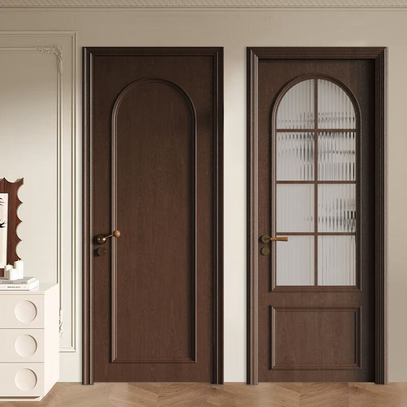 Solid wood door, bedroom door, all solid wood composite painted door, antique style set door, room door, interior door, home wooden door, solid wood composite painted door A
