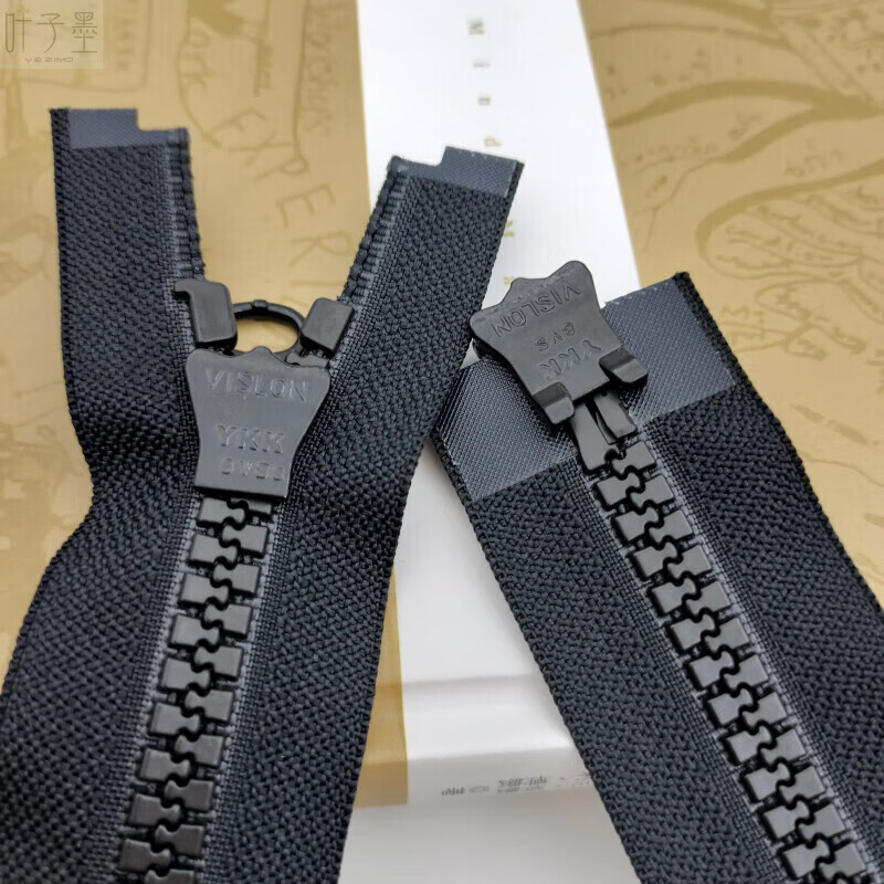 Ykk zipper invisible YKK No. 8 resin double-headed open zipper coarse tooth black accessories suitable for 8# black double 8# black double-headed 75CM one piece