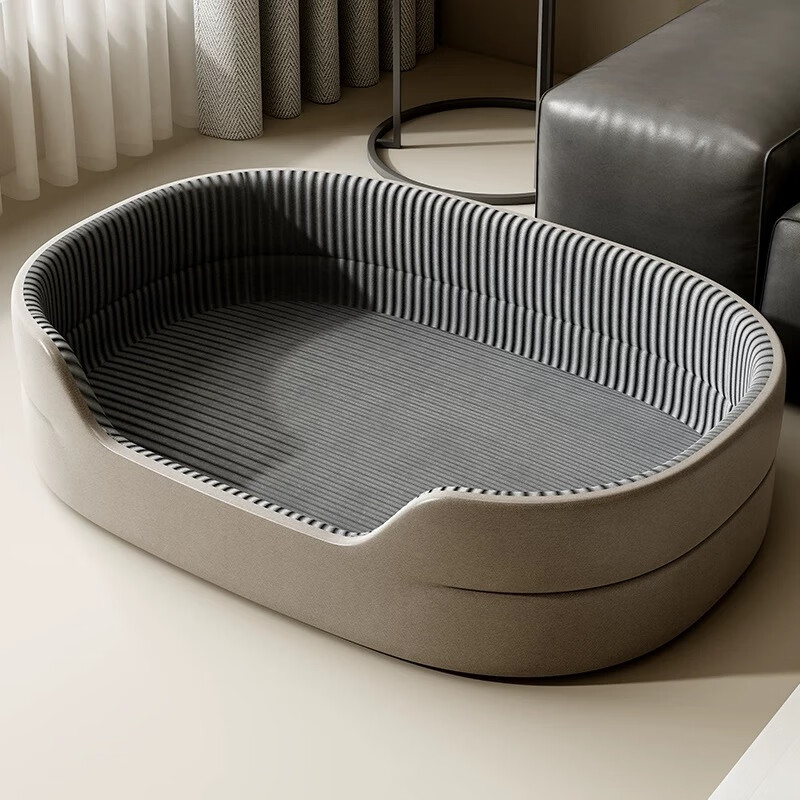 KINDNESS dog kennel, universal for all seasons, winter pet kennel, large dog bed, sofa, safe, small Teddy, warm dog sleeping pad, gray three-dimensional kennel, four seasons, universal for all seasons, economical and affordable XL 78*56cm, recommended for pets under 40 pounds