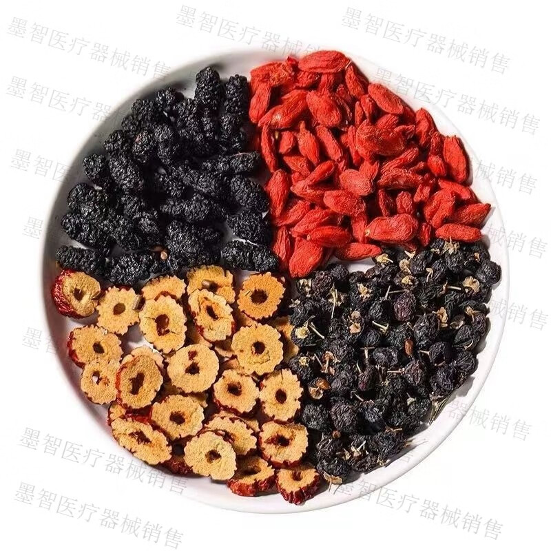 Wolfberry, mulberry, kidney-tonifying tea, black wolfberry, red dates and dried black red dates for all seasons. Staying up late for men and women, staying up late for fatigue, health care, nourishing qi, blood, and beauty. Fatigue tonic, staying up late for physical weakness, nourishing qi, full of energy. Mulberry and wolfberry tea 15 pairs
