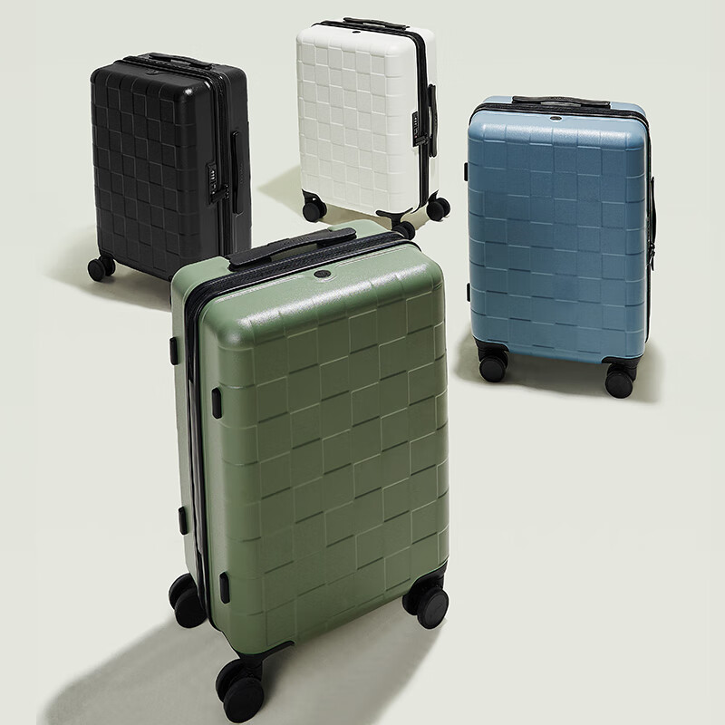 Hermes Sugar Cube Box Large Capacity Suitcase Strong, Durable, Lightweight Coded Boarding Case Travel Trolley Case Leather Box White Explosion-proof Coded Lock Anti-Scratch 24 Inch 3-5 Days Travel