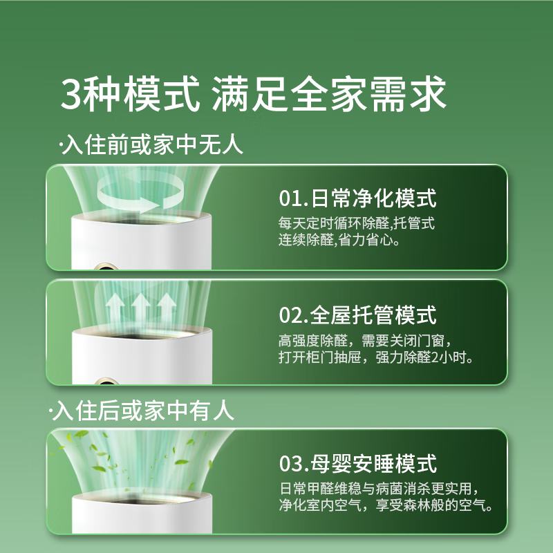 Hope Tree 5.0mini smart aldehyde remover removes formaldehyde and new house decoration air purifier removes odors