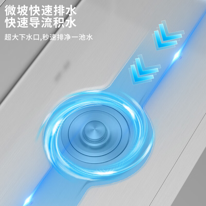 BSITN kitchen sink large single-slot thickened stainless steel integrated dishwashing sink handmade basin mid-counter under-counter basin BS005